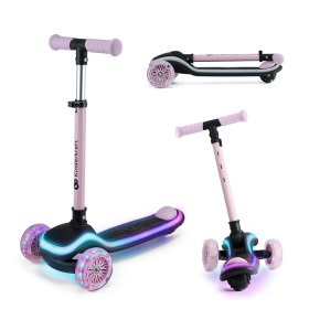 Xe Scooter 3 bánh có đèn LED Kinderkraft RAKET - Màu hồng