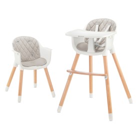 Ghế ăn 2in1 Kinderkraft Sienna - Màu ghi