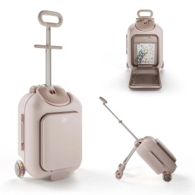 Vali kéo 2in1 cho bé Kinderkraft CABBY - Màu hồng